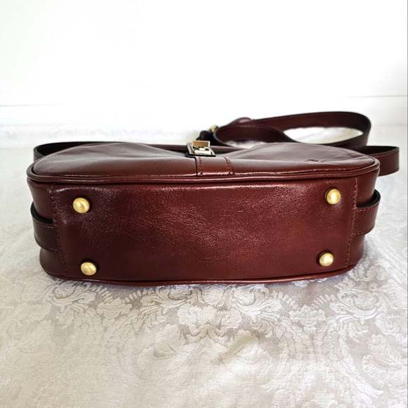 Patricia Nash Rich Brown Leather Crossbody Bag - Picture 15 of 15